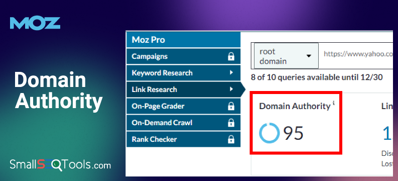 Domain Authority By MOZ