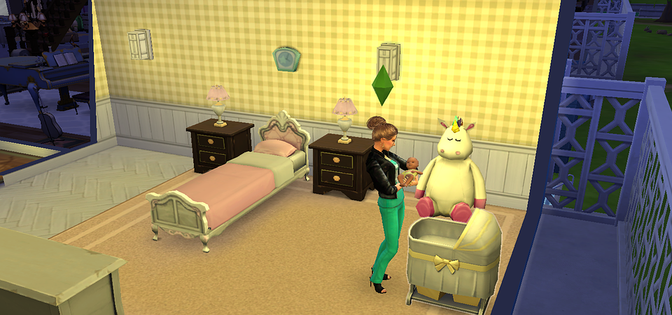 Sims 4, Mère, Bébé, Jeu, Chambre